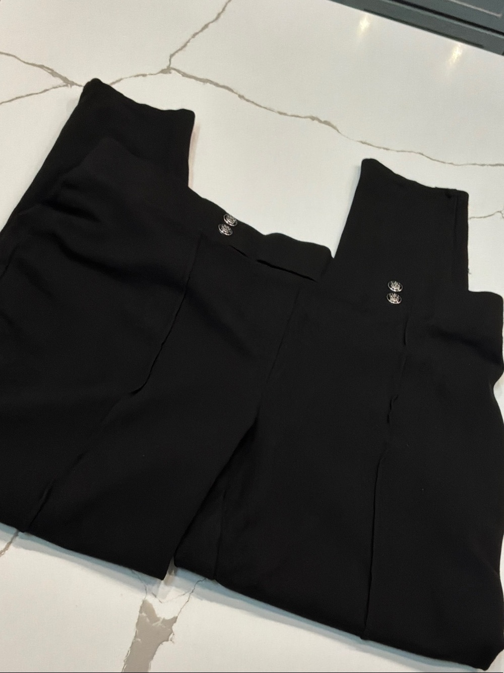 89th+Madison Classic Black High-Waist Trousers Minor Flaw Stretch XL